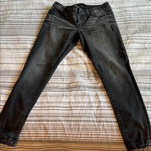 Buckle Black Women's Skinny Jeans - Dark Gray